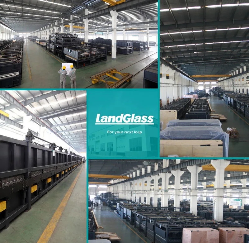 Landglass Convection Flat and Single Curved Architecture 4-19mm Building Car Low-E Glass Tempering and Bending Machine