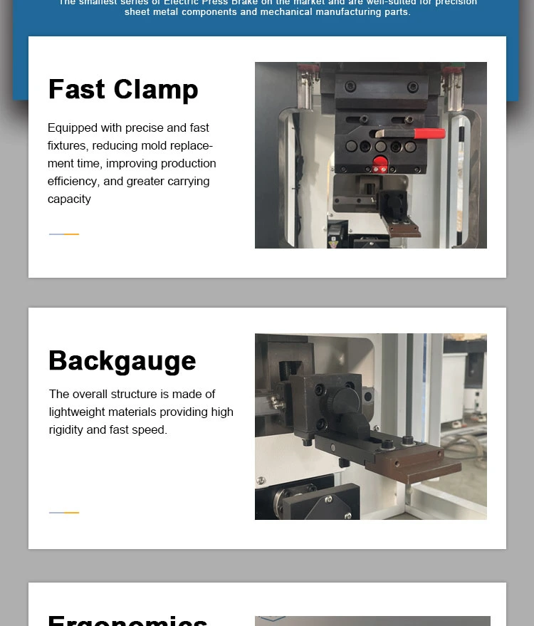 CNC Press Brake Small One with High Bending Speed and Less Noise