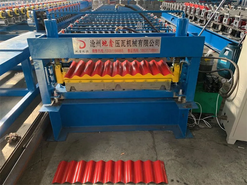 Double Layer Trapezoidal Roofing Sheet Roll Forming Machine