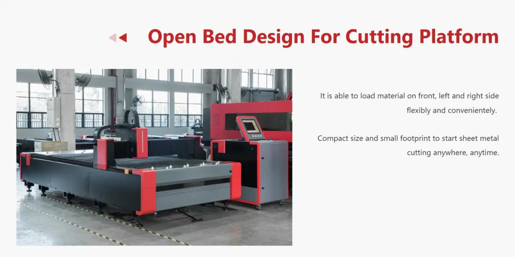 Agents Required /1kw 1.5kw 2kw 3kw Metal Sheet CNC Fiber Laser Cutting Machine 3015 2040 6020 6025 /Open Flat Working Table