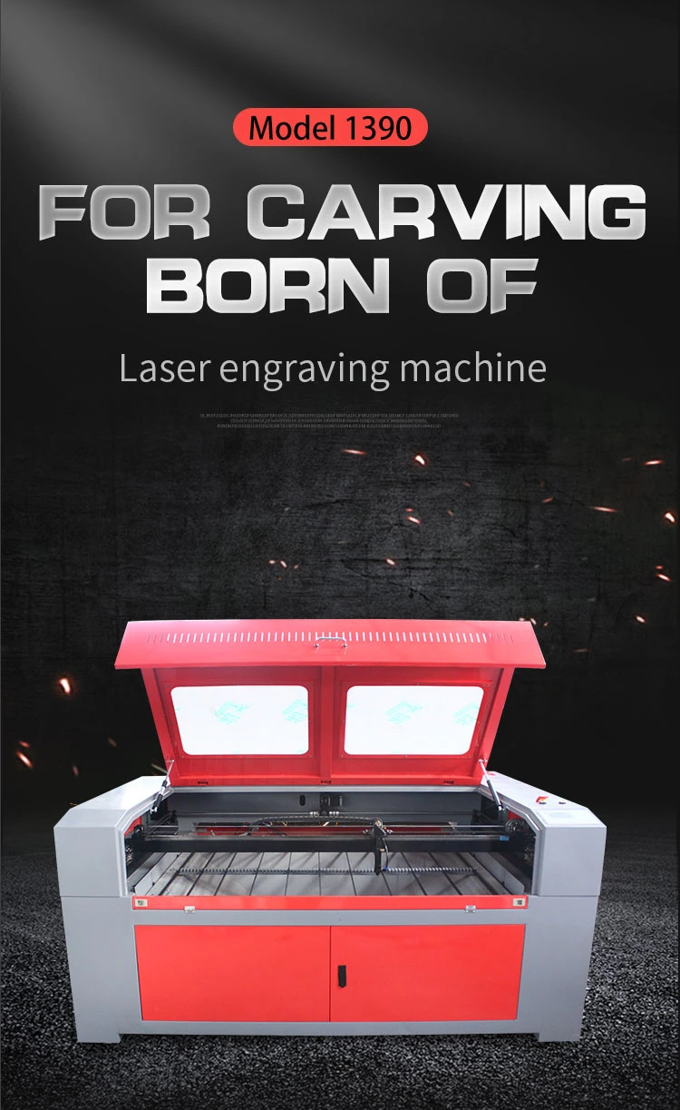 1390 Laser Engraving Cutting Machines 60W 80W 100W Wood Acrylic CNC Laser Engraver Ruida 6442s Front to Rear Design