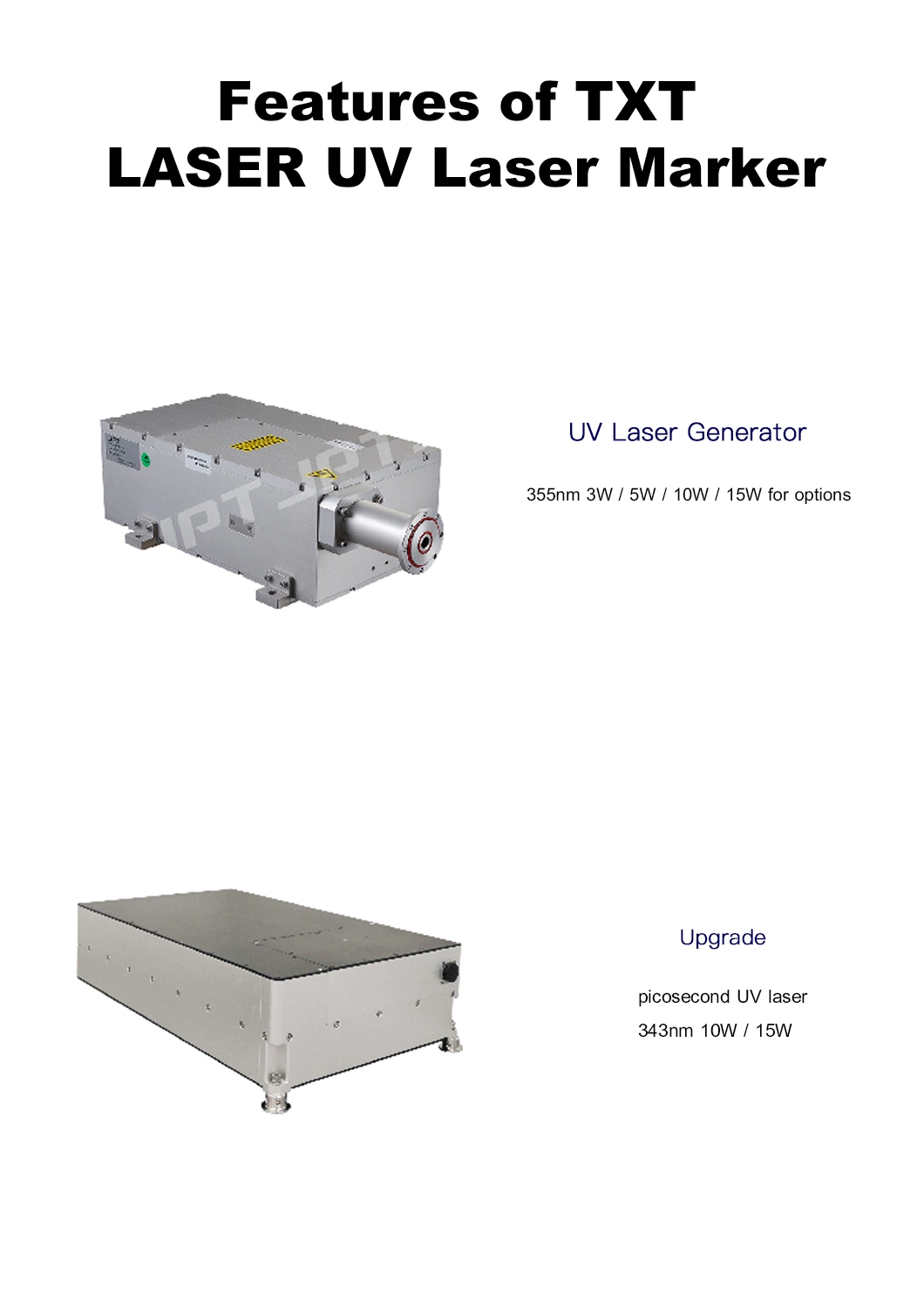 Precision White Plastic /Power Bank/Switch UV Laser Marking Printing Engraving Machine 3W 5W 8W 10W 15W