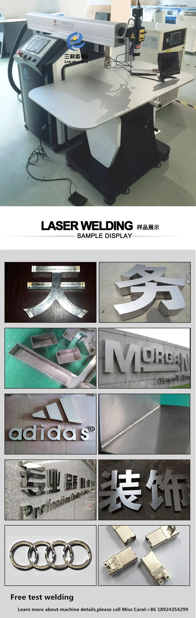 3D Advertising Word Laser Welder CNC Advertising Letter Welding Machine