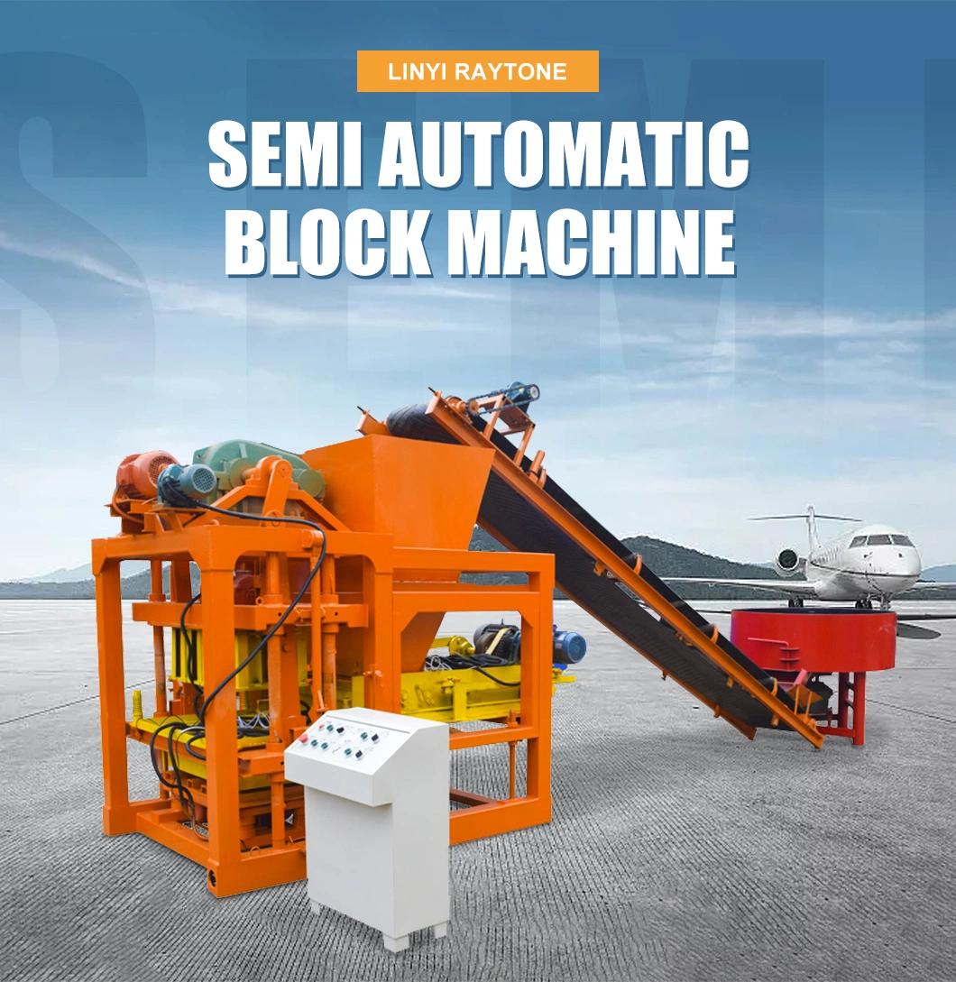 Qt4-28 Semi Automatic Hollow Block Making Machine with Intelligent PLC Control Panels