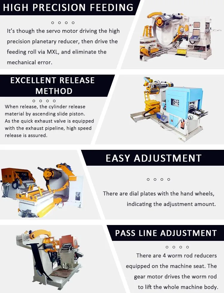 Nc Leveller Feeder - Press Room Automation and 3-in-1 Press Feeding Coil Straightener &amp; Uncoiler Straightener Feeder for Stamping Press