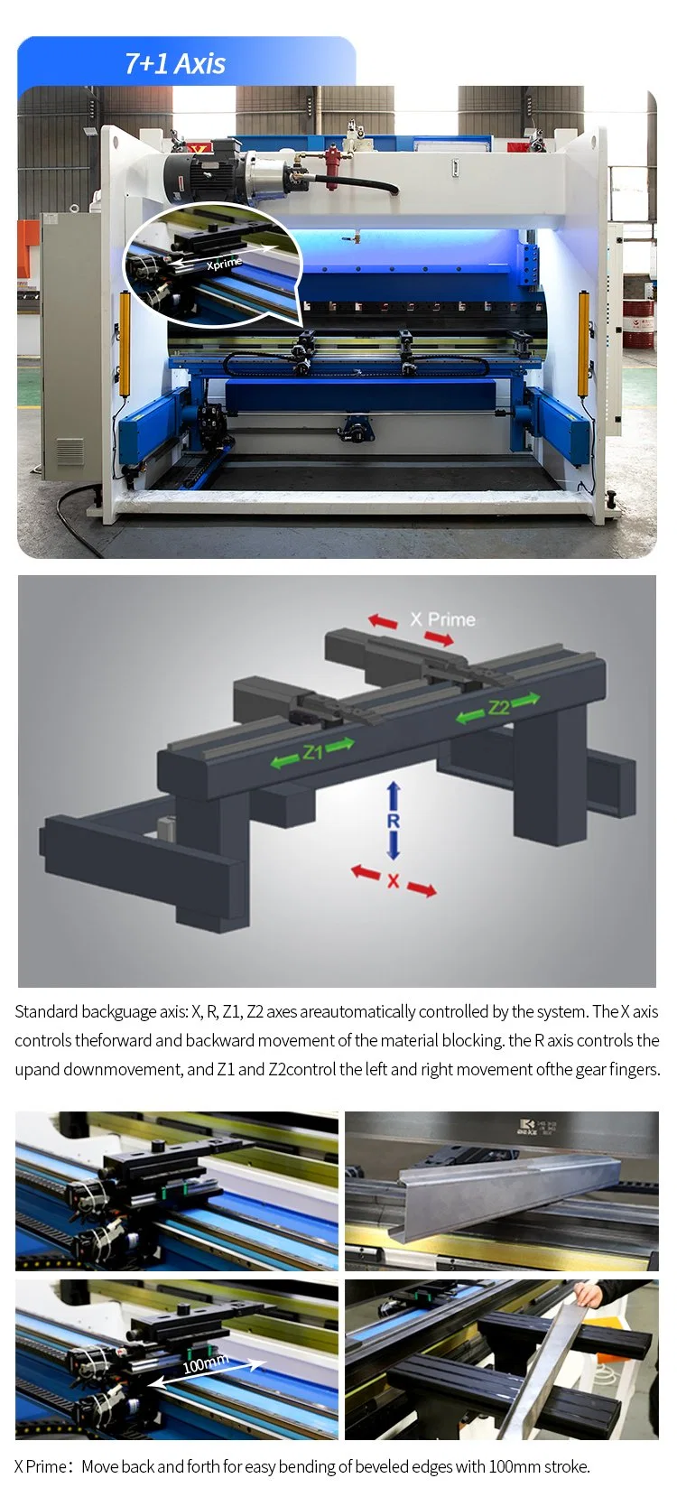 Chinese Manufacturer Da66t CNC Servo Bending Machine Folding 4mm Sheet