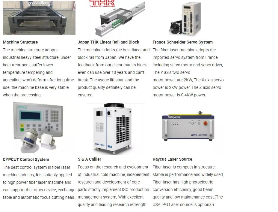 1000W 2000W 1500W 3015 4015 6015 Fiber Laser Metal CNC Engraving Machine Laser Cutter