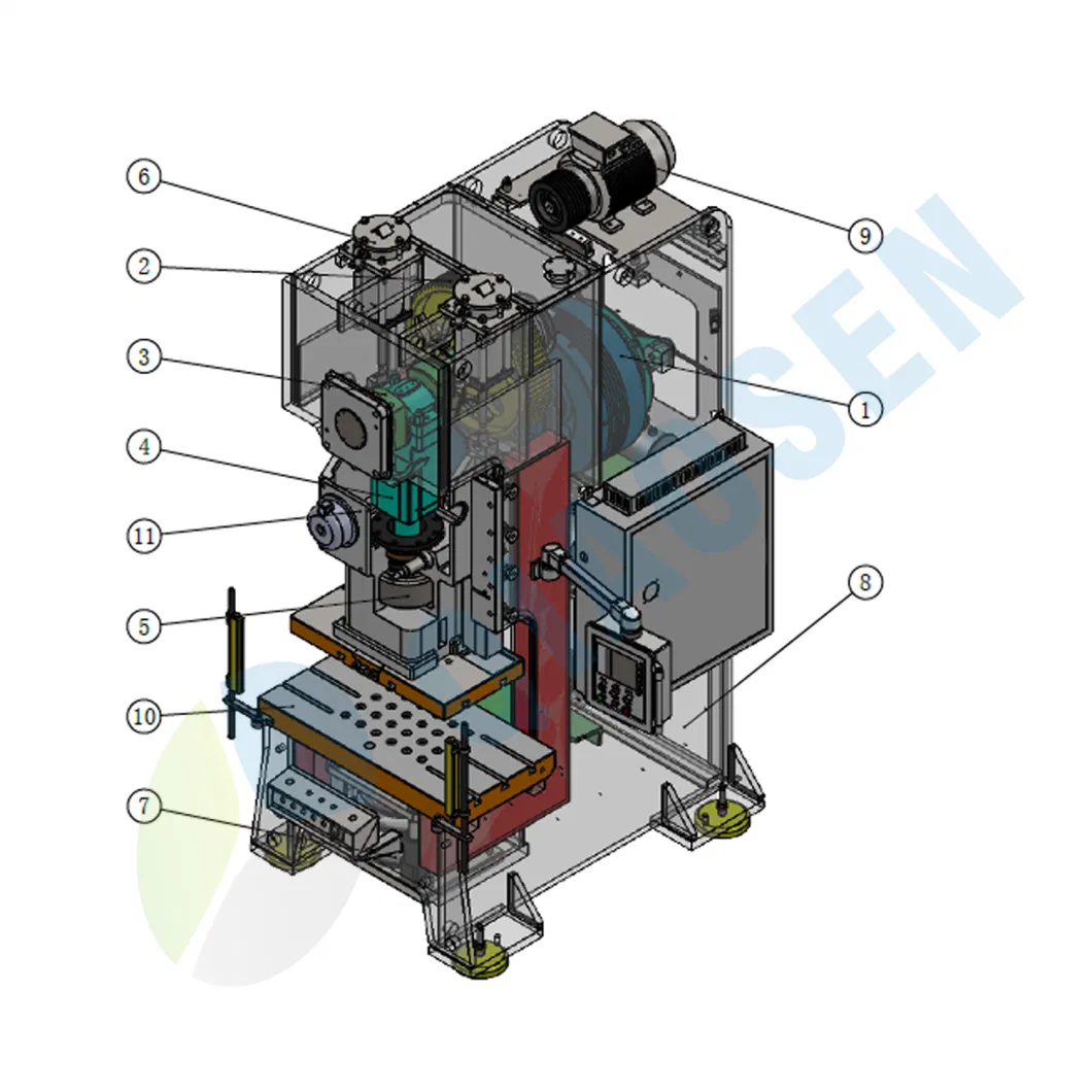 China CNC Electric Single Crank C-Frame Pneumatic Metal Bending Press Machine for Sheet Metal Forming Stamping