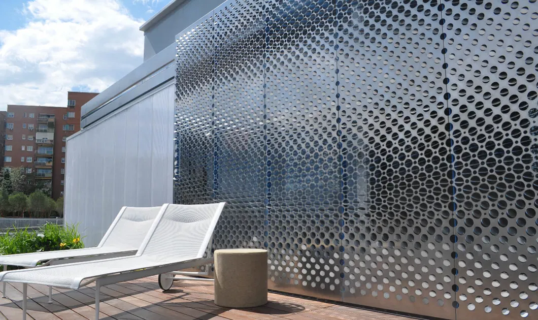 Hot-Dipped Round Hole Punched Perforated Metal Screen Sheet Panel