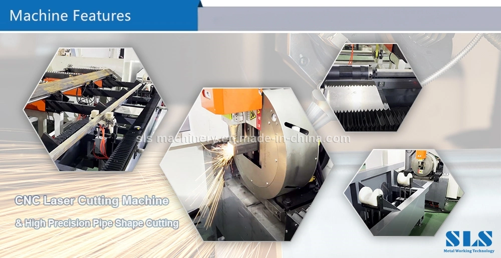 2000W Fast Speed Laser Cutting Machine / Metal CNC Fiber Tube Pipe Laser Cutter