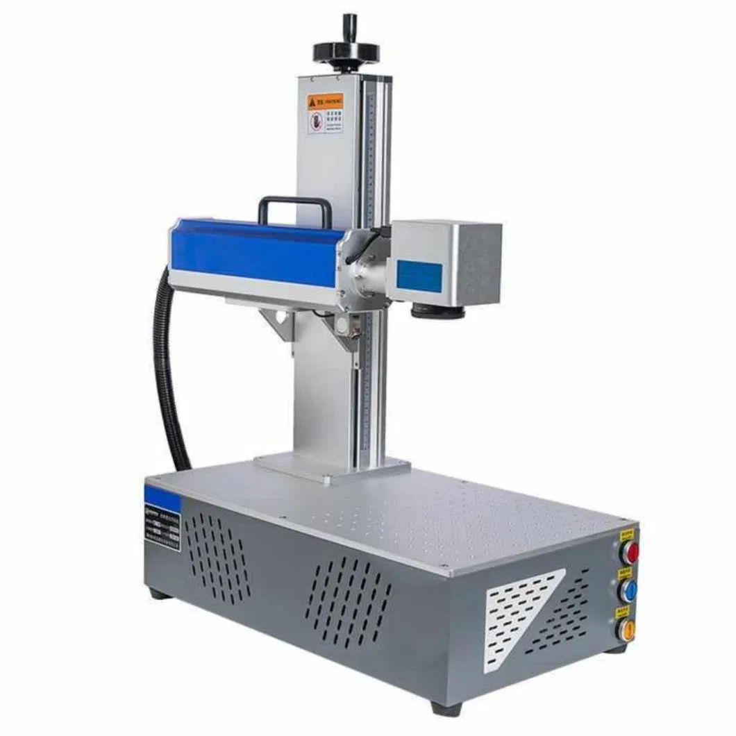 All in One Integrated Industrial-Grade High Precision Mobile Small Table Handheld CNC Fiber Laser Printing Engraving Marking Machine for Glass Plastic Metal
