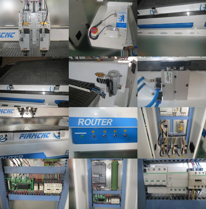 1300*4000mm Wood CNC Router&Engraver with Two Combined Spindles