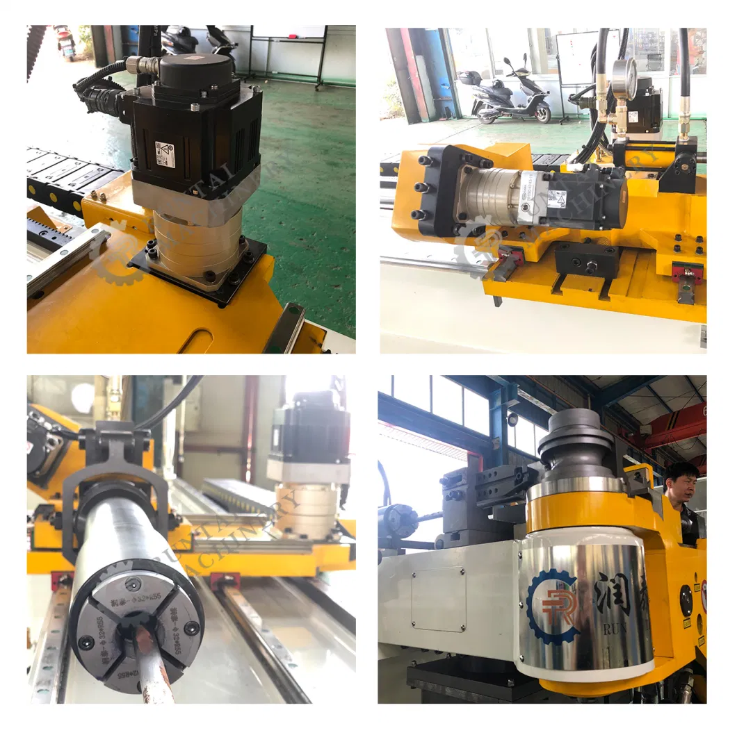 Manufacture Sells Rt38CNC 4 Axis 3D Tube Bender CNC Automatic Servo Metal Exhaust Ss Rolling Hydraulic Pipe Bending Machine