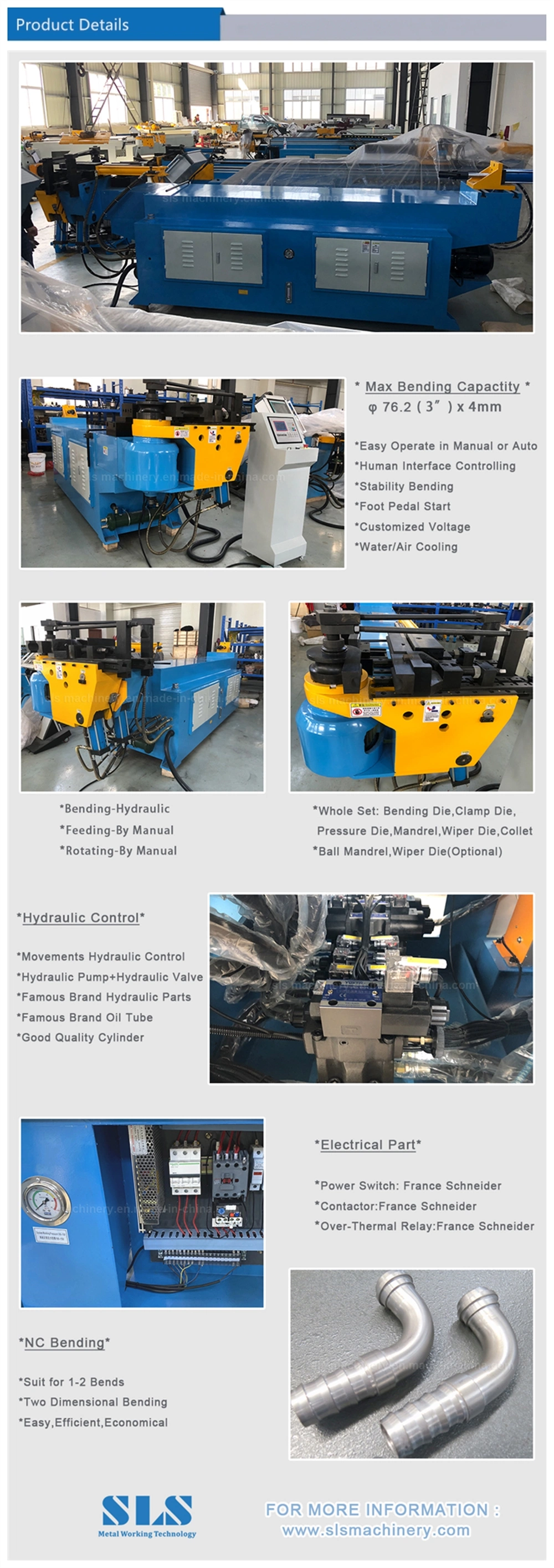 Top Ranked Hand Manual Mandrel Pipe Bending Tool Supplier Tube Bender Machine Hydraulic for Sale