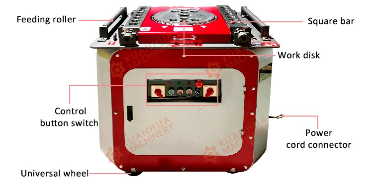 Hot Sale CNC Metal Steel Flat Rod Bar Round Rebar Bending Machine