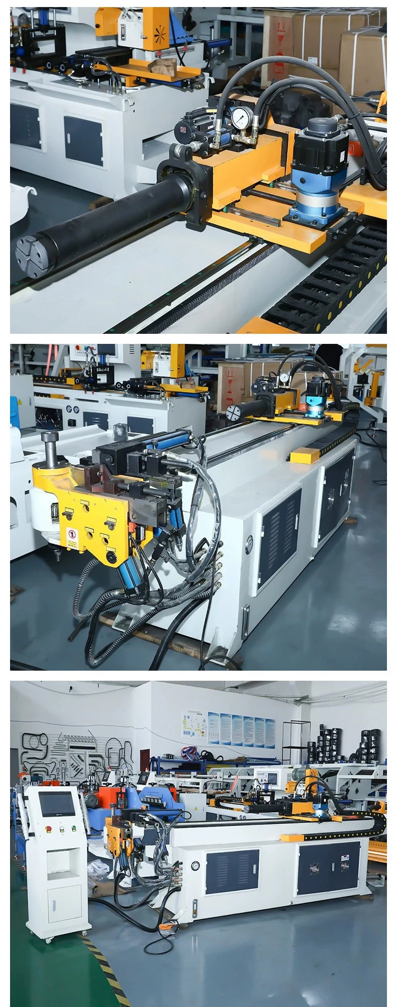 Fully Automatic Three-Dimensional CNC Pipe Bending Machine, High-Precision Pipe Bending Equipment, Automobile Exhaust Pipe Seat, One-Time Molding