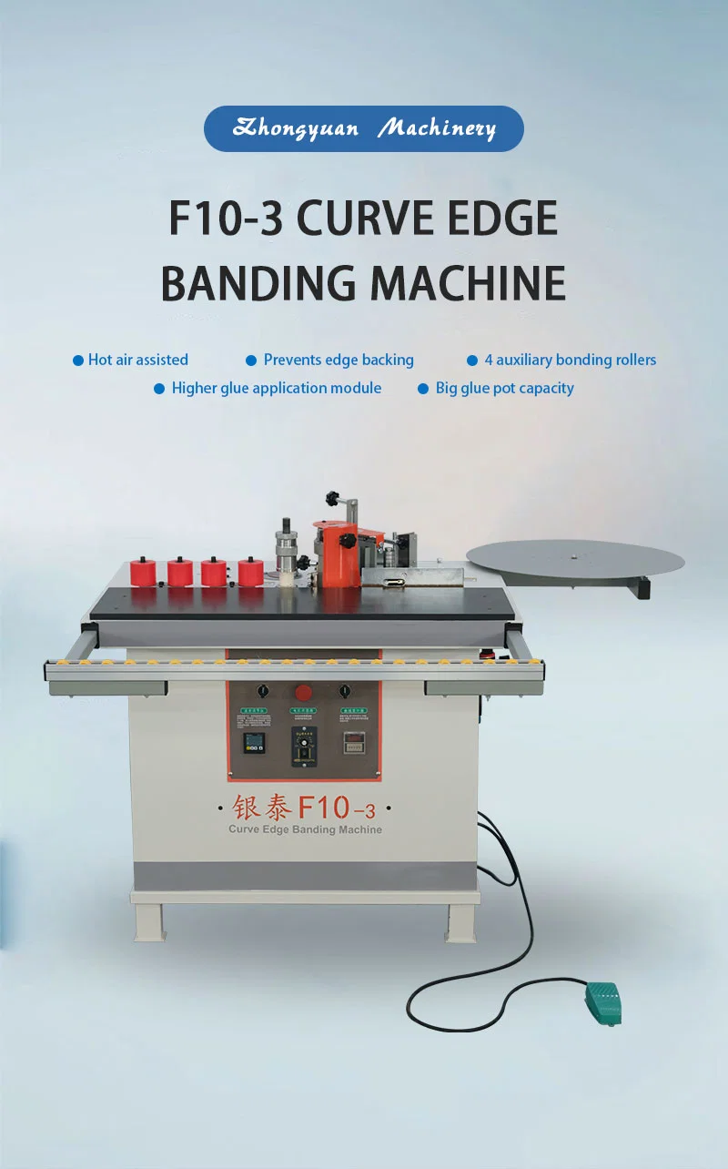Woodworking Automatic Curve Edge Banding Machine Curved