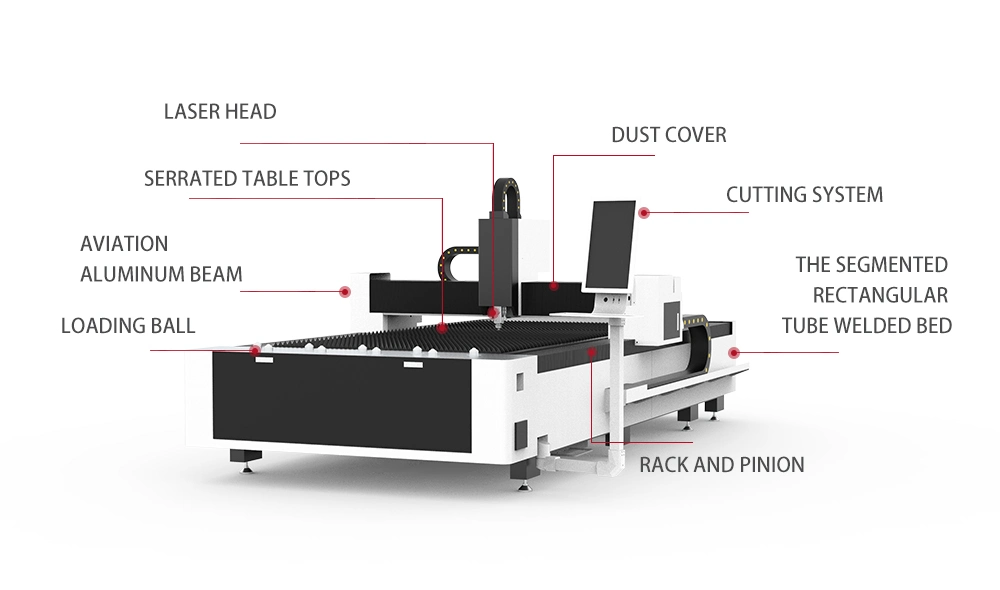 Fiber Laser Metal Cutting Machine CNC Laser Cutting Machine Sheet Metal