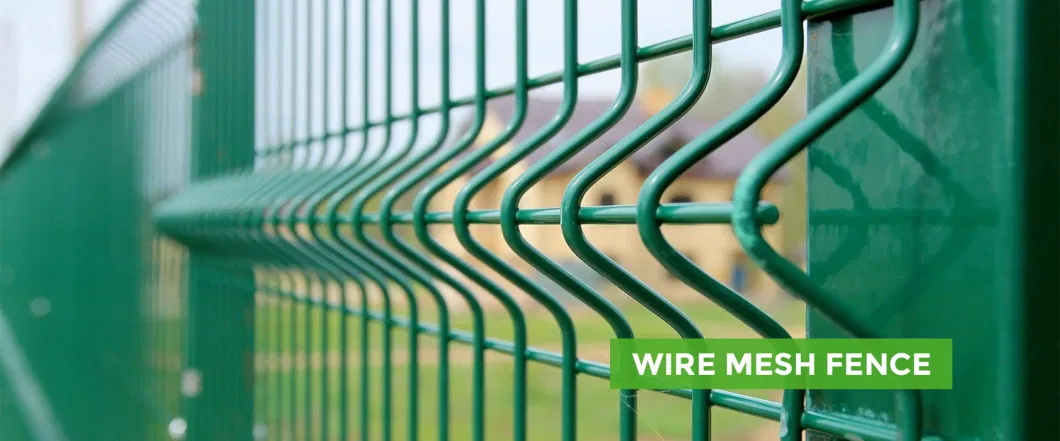 Home Outdoor Decorative Metal 3D Bending Curved Fence Panel Welded Rigid Wire V Mesh Garden Fence