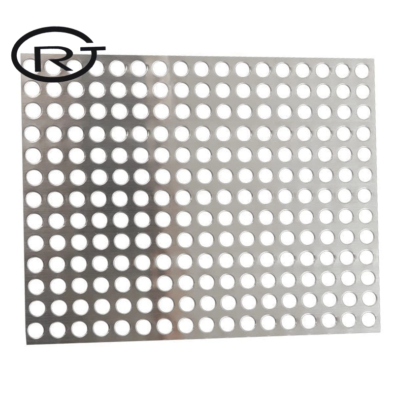 Stainless Steel Perforated Metal Sheet, 500mm L, 50omm W, 0.55mm Thickness