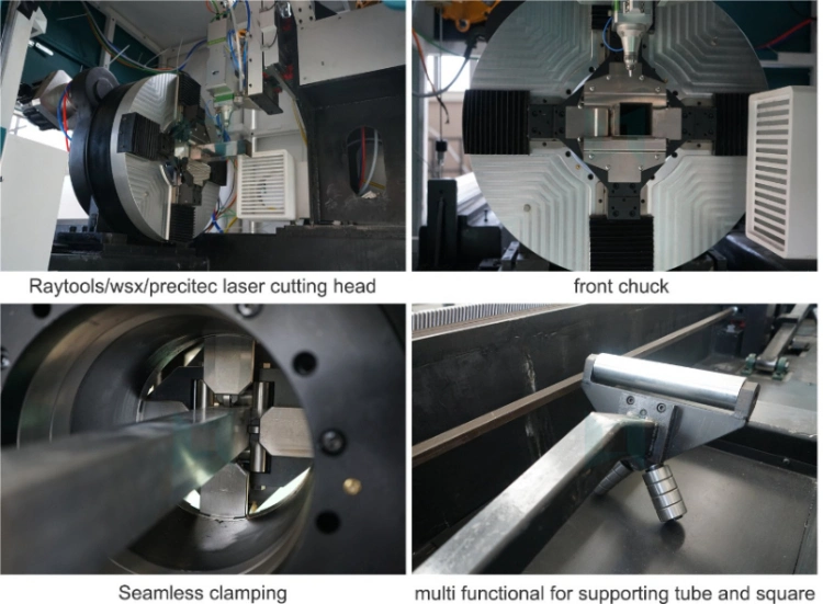 Fully Auto CNC Pipe Tube Fiber Laser Cutting Machine Compressor Joint Cutting