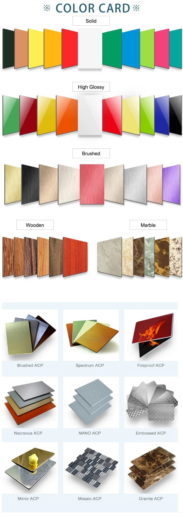 High Quality Flexible Exterior Decorative Wall Panels Aluminium Composite Panel