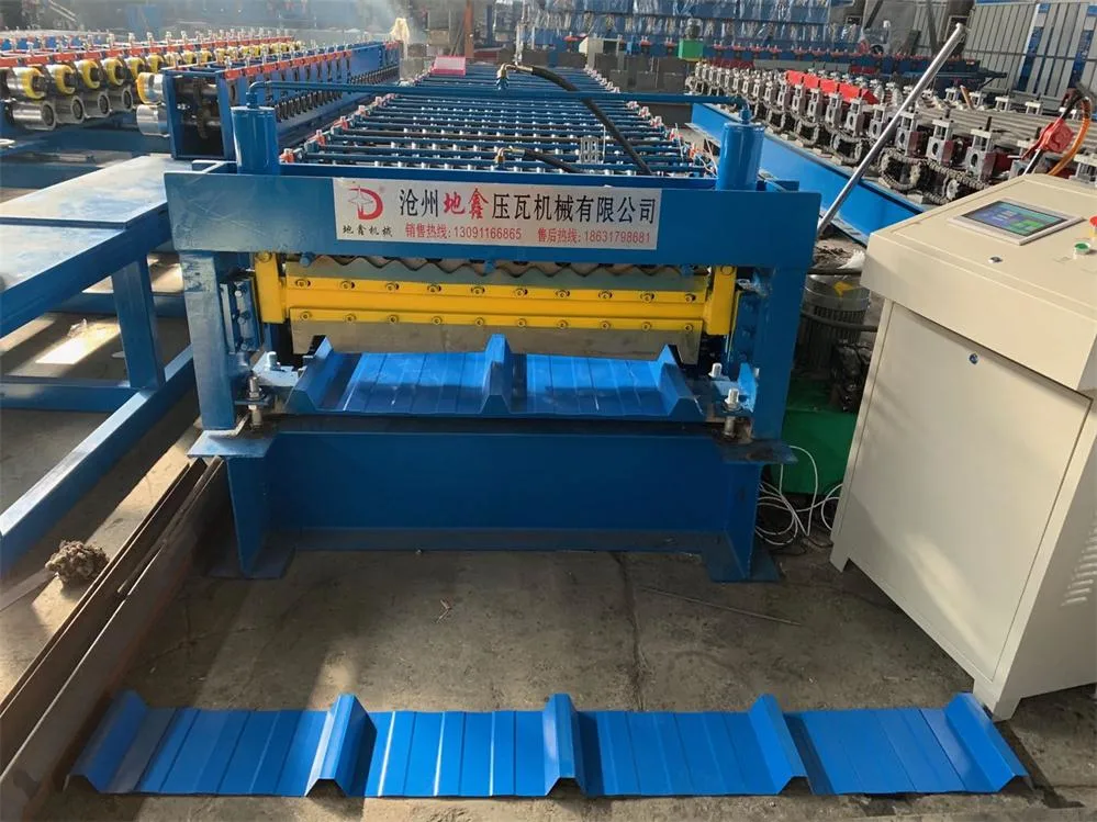 Double Layer Trapezoidal Roofing Sheet Roll Forming Machine