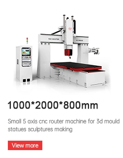 5 Axis Woodworking CNC Router Machine with Rotary Spindle for 3D Molding