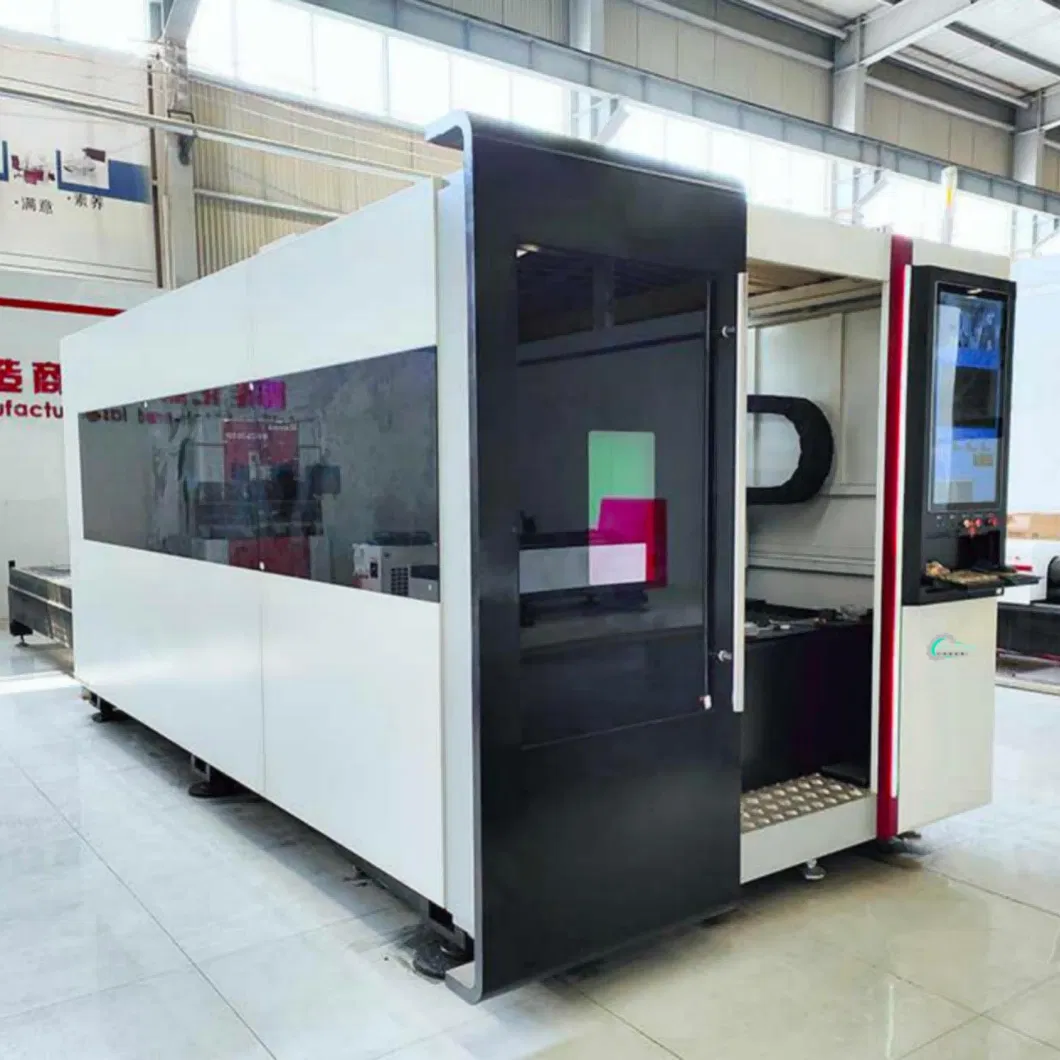 3kw Ipg Power Full Closed Pallet Change 3015 CNC Fiber Laser Cutting Machine Exchange Table with Protective Cover