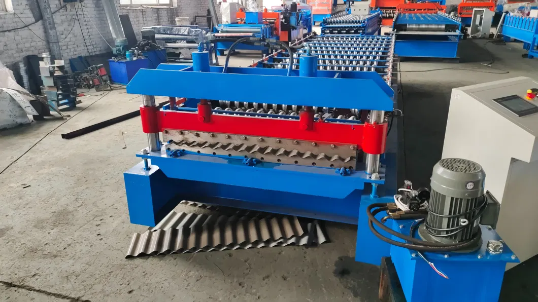 Galvanized Steel Roofing Sheet and Wall Sheet Roll Forming Machine
