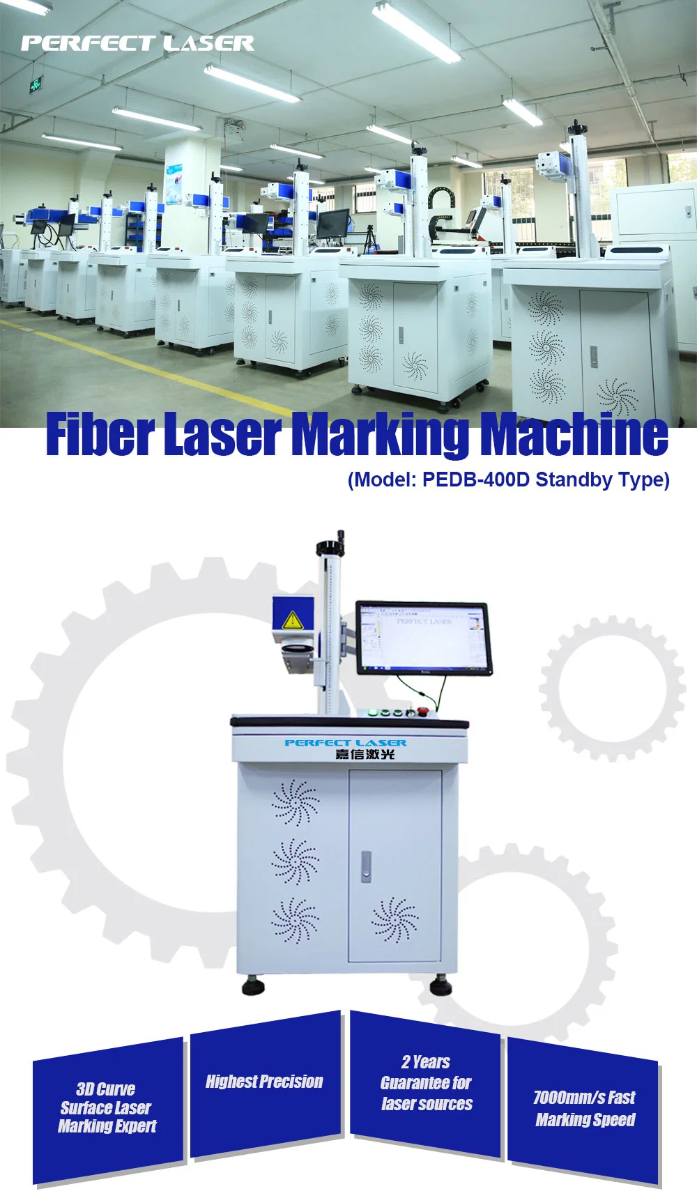Ipg Raycus Max Metal Parts Fiber Laser Marking Machine