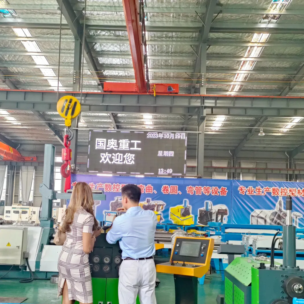 Electric Angle Crimping Flat Iron Channel Steel Rolling Pipe Bending Machine Tube Bender Crimping Machine Hydraulic