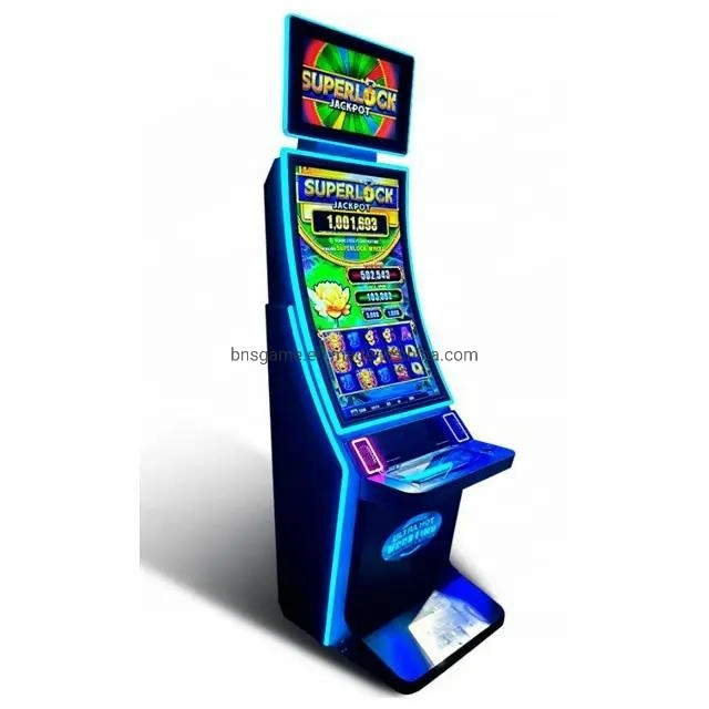 Coin Operated Game Fire Link Machine with 43 Inch Curved Touchscreen Monitor with LED Lights