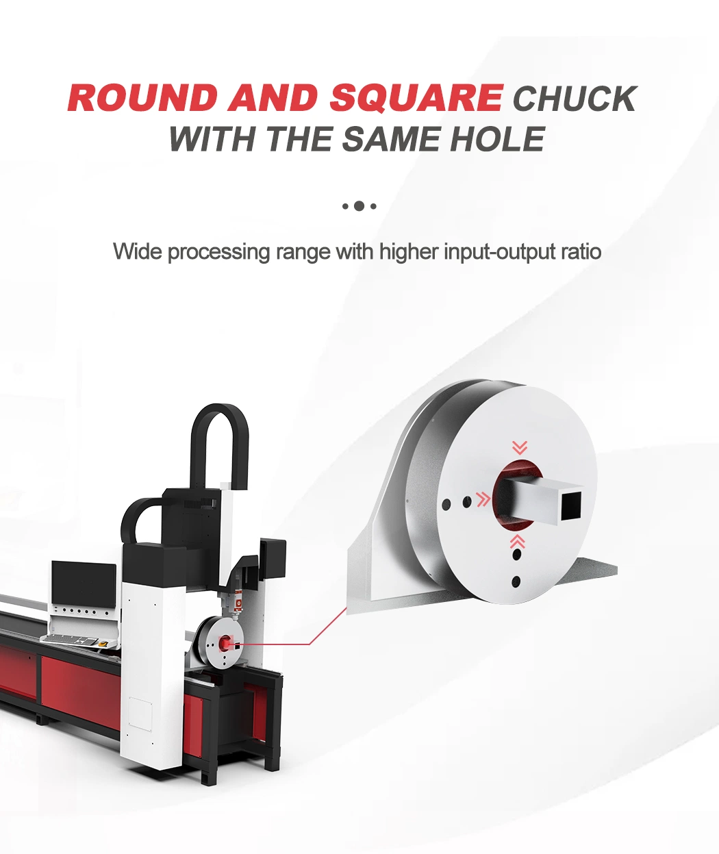 High Quality Cost Effective Square Round Pipe 6m Metal Steel Fiber CNC Laser Tube Cutting Machine