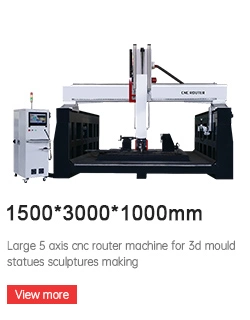 5 Axis Woodworking CNC Router Machine with Rotary Spindle for 3D Molding