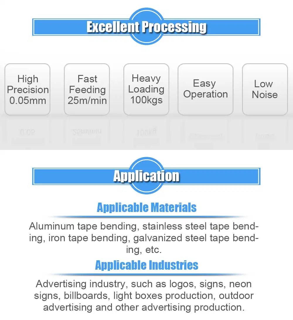 1.2mm Thickness V Notch and Flange Channel Letter Bending Machine