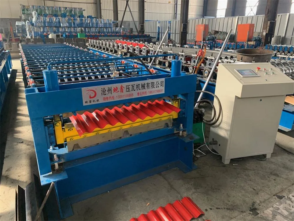 Double Layer Trapezoidal Roofing Sheet Roll Forming Machine