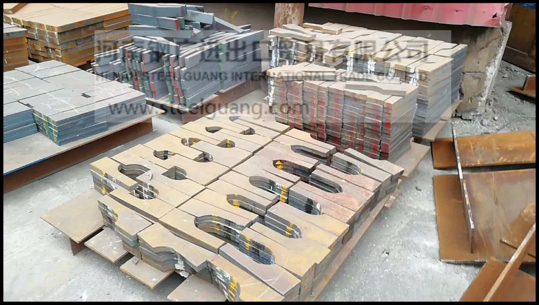 Drawing Cutting CNC Heavy Metal Steel Plates Plummer Block Housing Flame Processing Round Cutting Processing Steel Plate