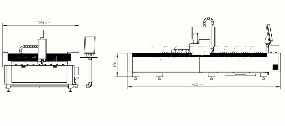 Fiber Laser Metal Cutting Machine CNC Laser Cutting Machine Sheet Metal