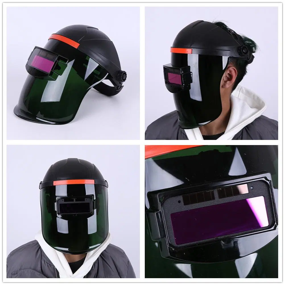 Large Viewing Screen Welding Mask, True Color Solar Automatic Dimming Color Changing Head-Mounted Welding Mask for Grinding Welder