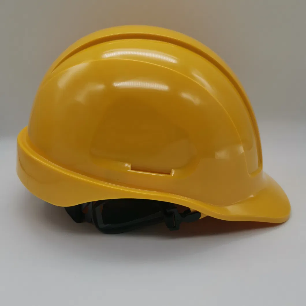Industrial Safety Helmet Hat PC/ABS or ABS or HDPE Material Shell 6 Points Support Different Colours with CE ANSI