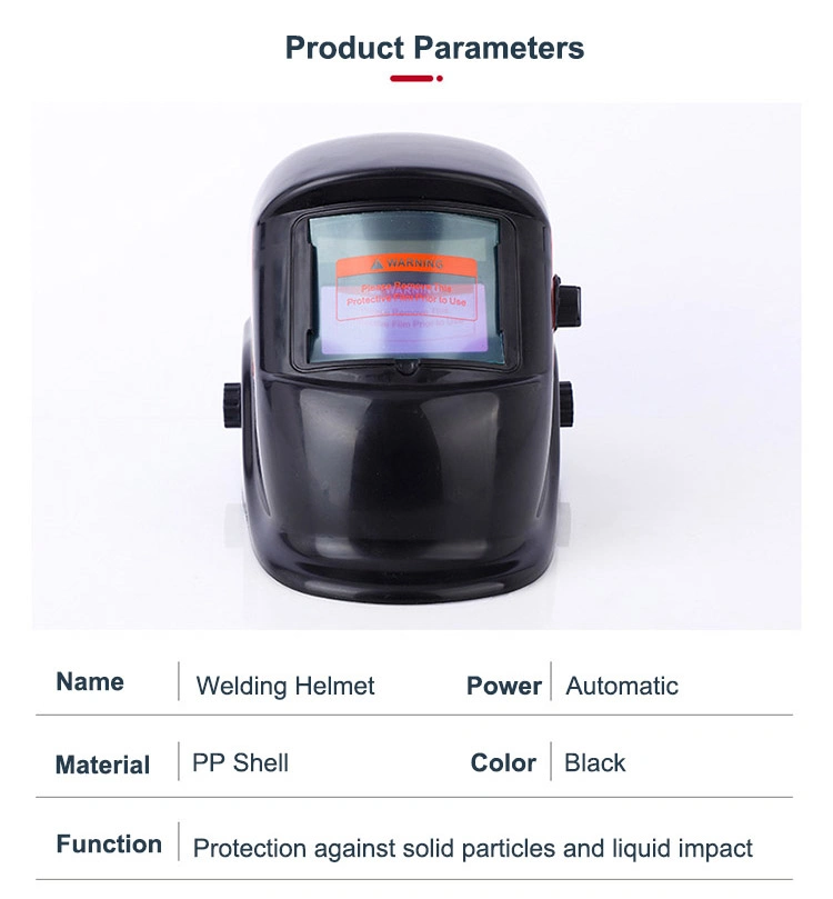 Labor Protective Cheap Solar Lithium Batteryautomtic Darkening TIG Grinding Welding Helmet