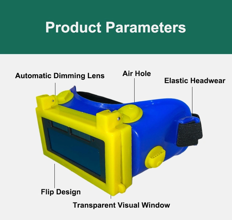 Solar Auto Darkening Welding Glasses with Flip Protection Window