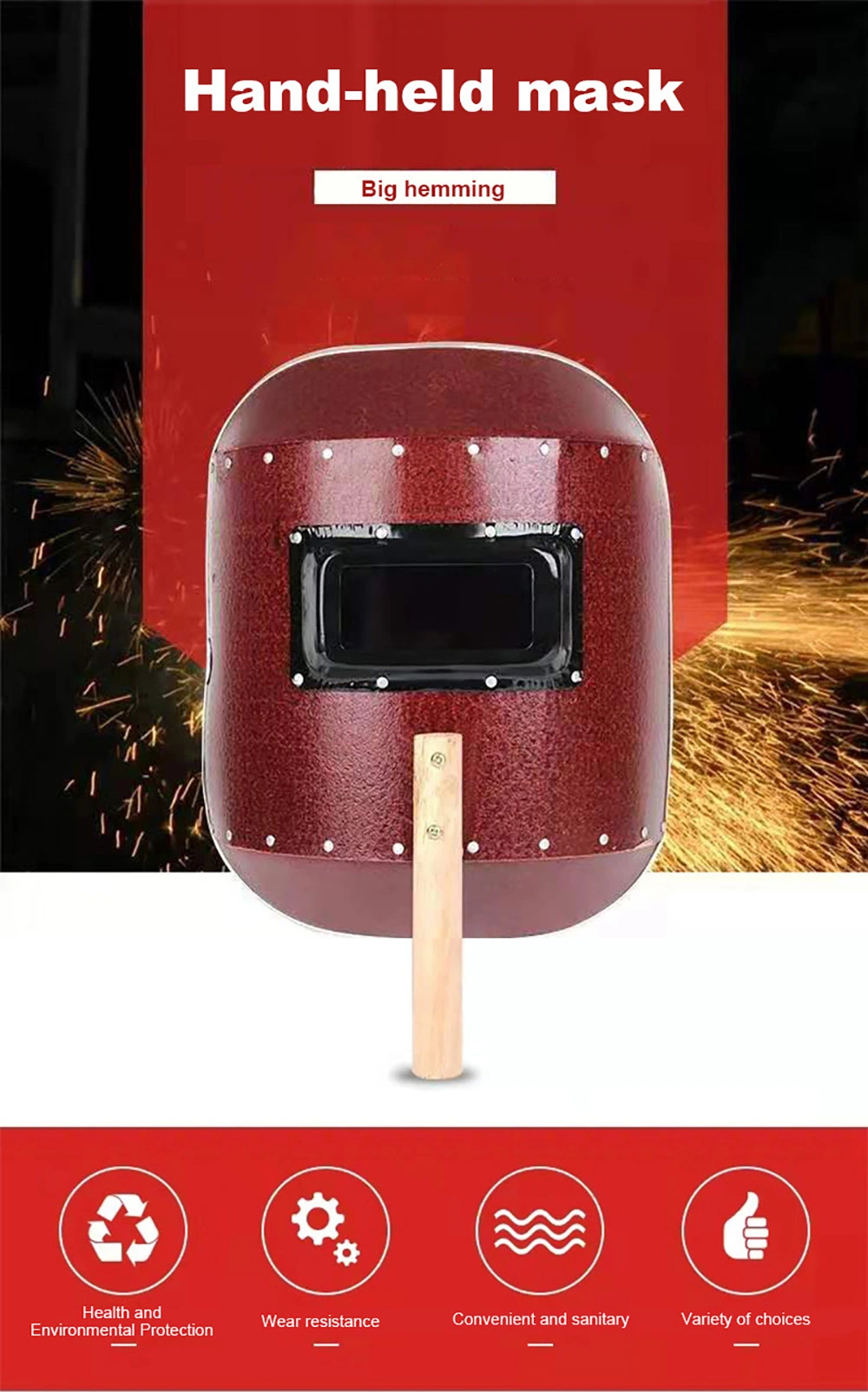 Handheld-Type Welding Mask Welding Safety Protection Tool Welding Helmets for Welder