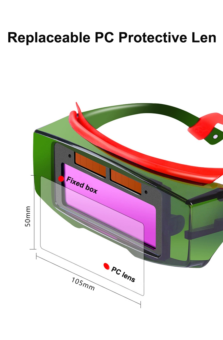 Rhk Safety PC Solar Power Auto Darkening Welding Goggles for Welder