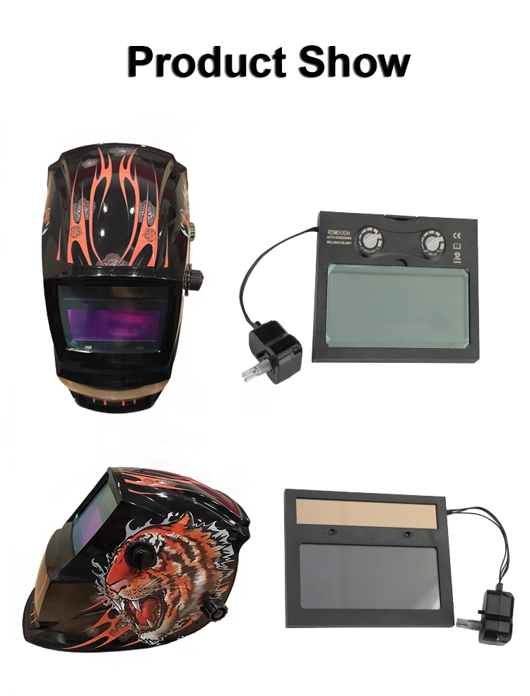 Rhk Tech OEM Custom Animal Stickers Automatic Mascaras De Soldar TIG MIG Electronic Solar Auto Darkening Welding Helmet Decals