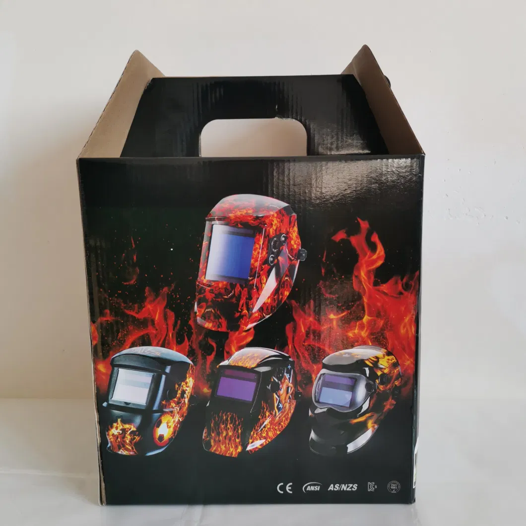 CE Certificated 1/1/1/2 True Color Auto Darkening Solar Powered Welding Helmet with Grind Weld Function