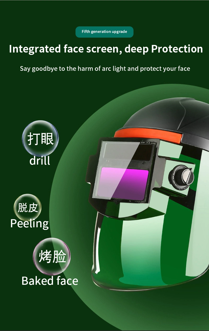 Auto Darkening Welding Helmet Hot Sale Solar Cell &amp; Lithium Battery Auto Darkening Welding Mask Welding Helmet