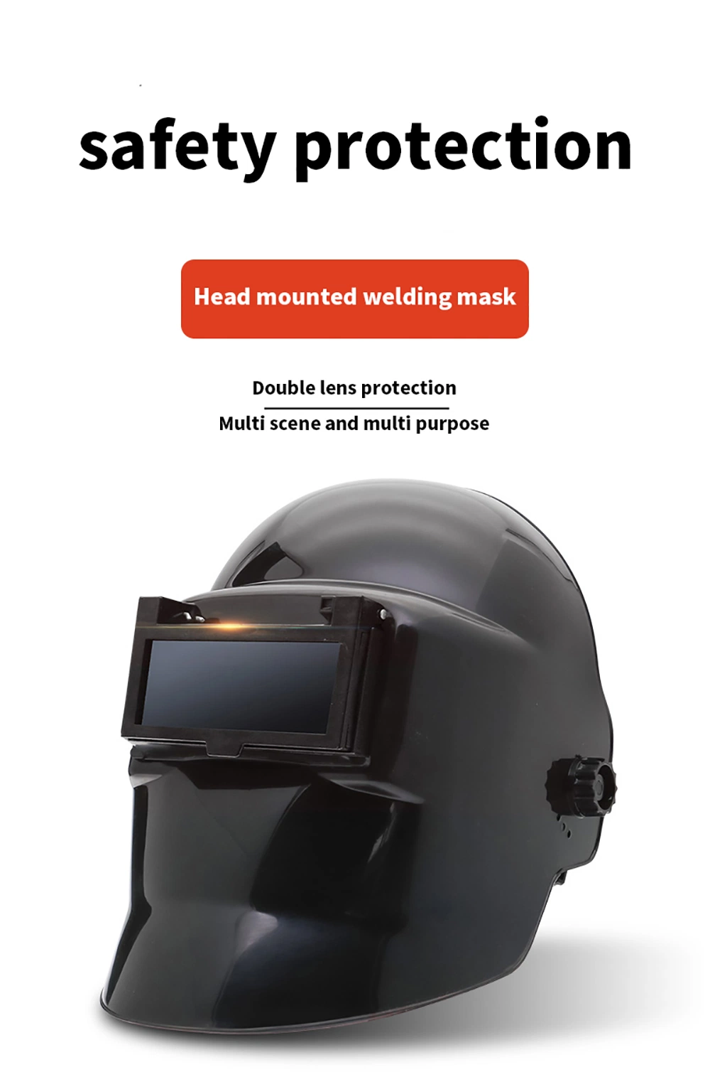 Pure Black Protective Mask Automatically Turns Black Welding Helmet
