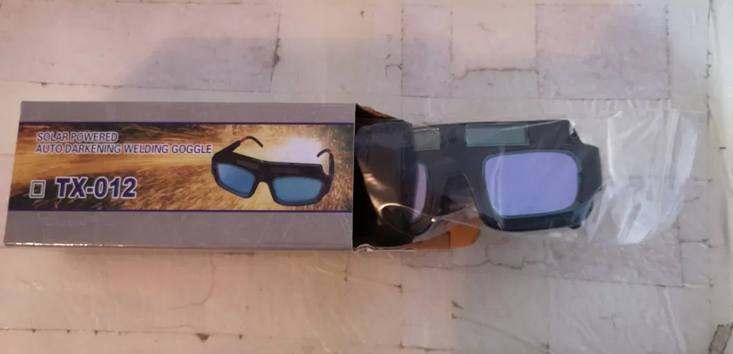 Factory Supply True Color Solar Powered Auto Darkening Welding Goggles, 2 Sensors Welder Glasses for TIG MIG MMA Plasma